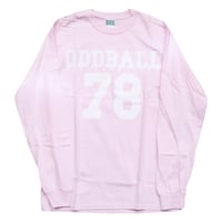 ODDBALL SKATE&SNOW NUMBERING L/S TEE L.PINK