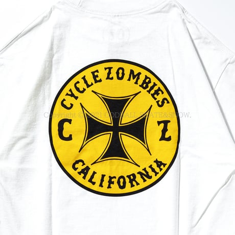 CYCLE ZOMBIES CLOCK WORK S/S TEE white