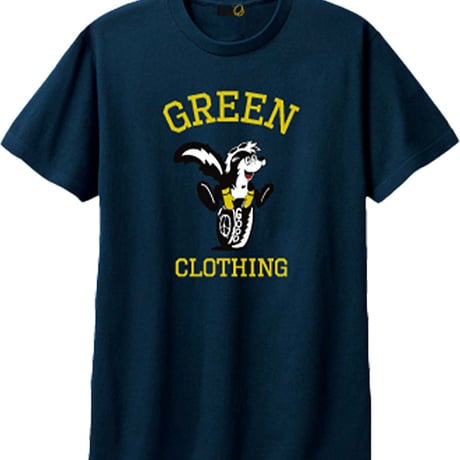 GREEN CLOTHING SKUNK2 S/S TEE Art by Degarashi