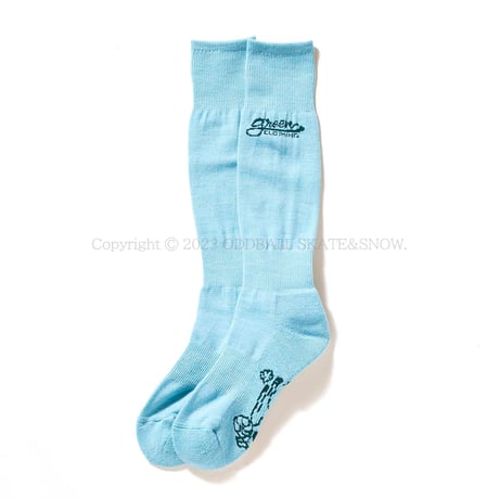 23-24 GREEN CLOTHING MERINO SOCKS Mizuiro