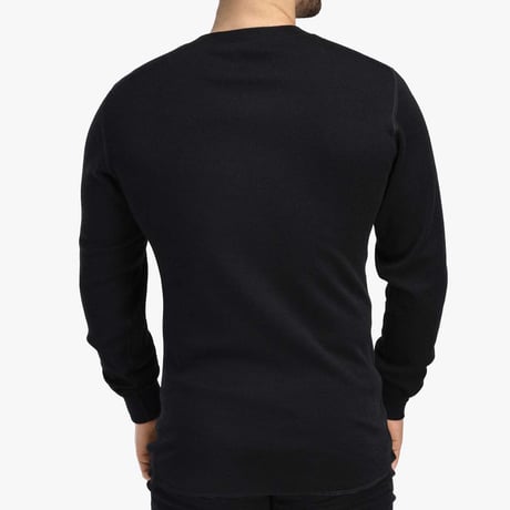 ACLIMA Warm Wool Granddad Shirt Jet Black MEN'S