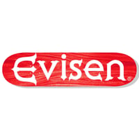 EVISEN SKATEBOARDS EVI-LOGO RED DEEP CONCAVE