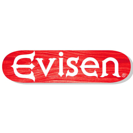 EVISEN SKATEBOARDS EVI-LOGO RED DEEP CONCAVE