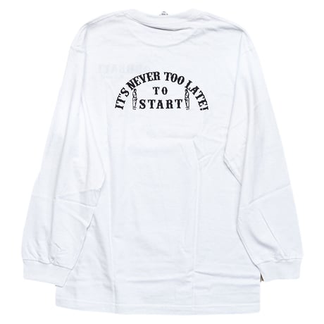 ODDBALL SKATE&SNOW TO START L/S TEE white