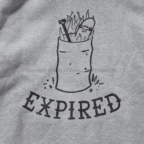 OUR LIFE BURNT HOODIE heather grey