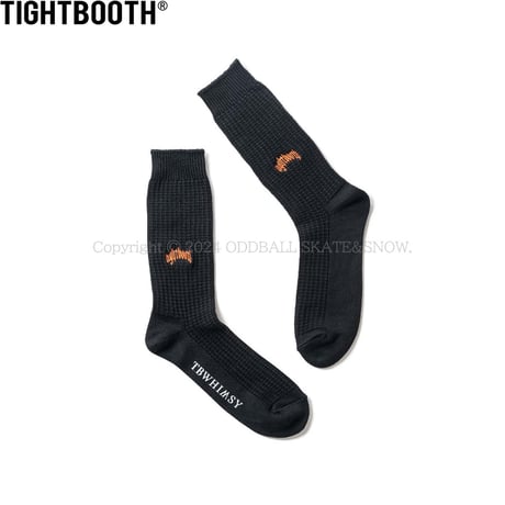TIGHTBOOTH COLLEGE WAFFLE SOCKS TIGHTBOOTH x WHIMSY SOCKS