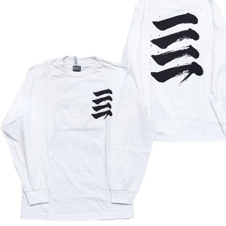 ODDBALL SKATE&SNOW 一一一一 L/S TEE white