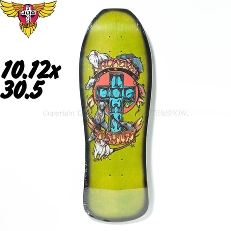 DOG TOWN SKATEBOARDS TIM JACKSON RATS REISSUE LIME / BLACK FADE (MADE IN USA) 10.125