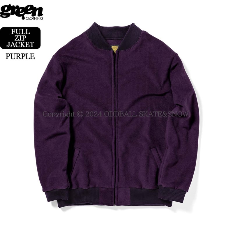 Green clothing FREE jacket Lサイズパープル