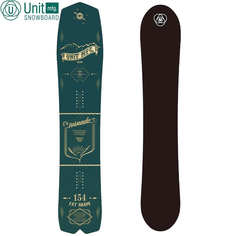ユニット　tornado 154 スノーボード 25-26 UNIT MFG TORNADO 154 FAT GRAPHITE SOLE |