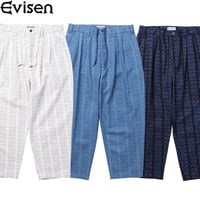 EVISEN SKATEBOARDS QR STRIPE DENIM PANTS