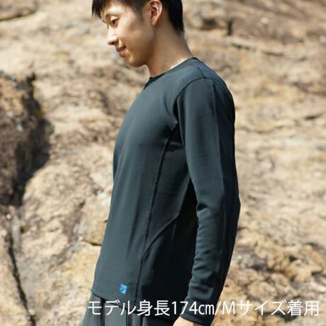 finetrack ファイントラック メリノスピンサーモロングスリーブ ブラック FUM0621
