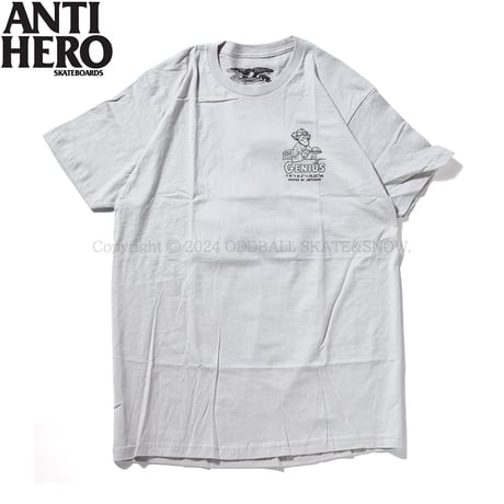 ANTI HERO THE GENIUS S/S TEE Silver