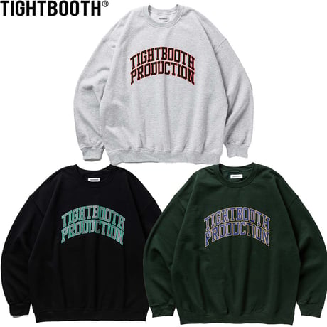 TIGHTBOOTH COLLEGE CREW SWEAT SHIRT