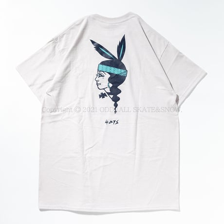 4D7S PLAYBOY S/S TEE silver grey ART BY RAT HOLE STUDIO