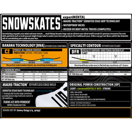 正規品 LIBTECH SNOW SKATE POW SKID 50