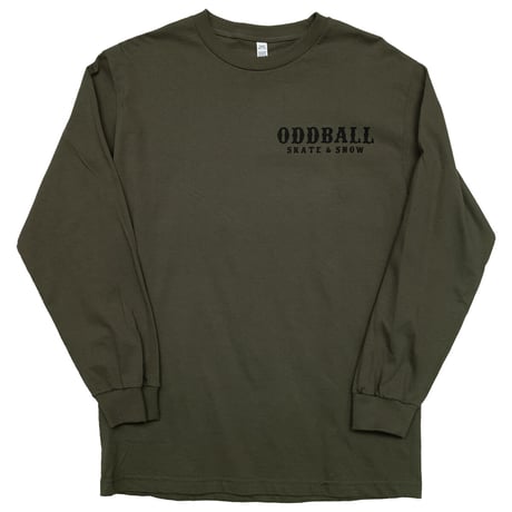 ODDBALL SKATE&SNOW TO START L/S TEE m.green