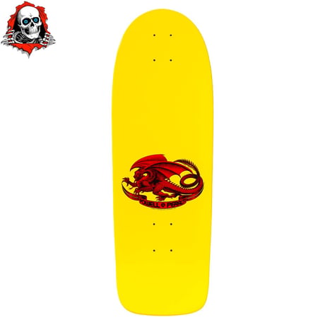 POWELL PERALTA BRUCE LEE X SKULL & NUMCHUCK DECK YELLOW 10.0