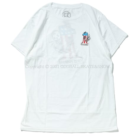 CYCLE ZOMBIES LAST PLACE Premium S/S T-Shirt White