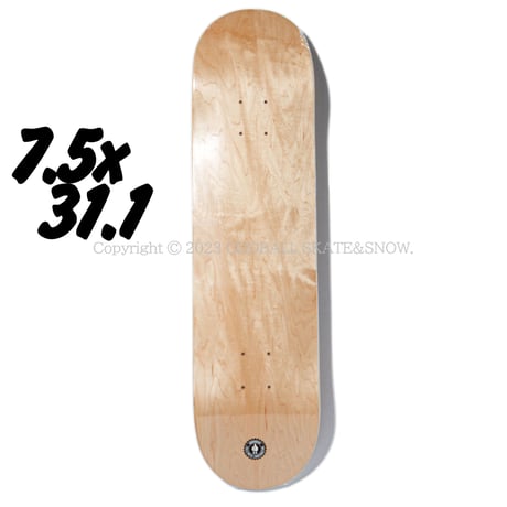 BLANK DECK COLD PRESS NATURAL 7.5