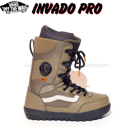 24-25 VANS SNOWBOARD BOOTS INVADO PRO BLACK/OLIVE