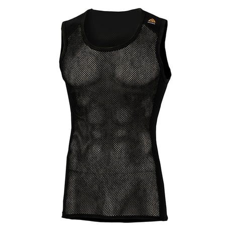 ACLIMA Wool Net Singlet Jet Black MEN'S
