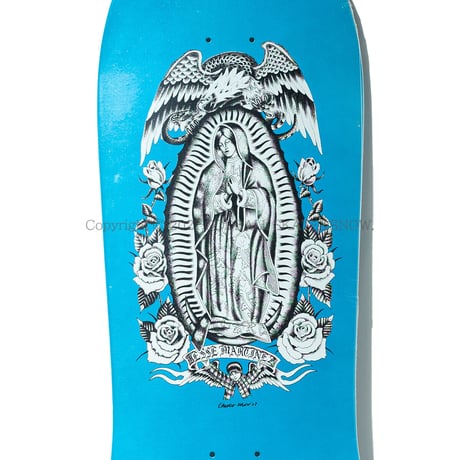 DOG TOWN SKATEBOARDS JESSE MARTINEZ REISSUE MADE IN USA LIGHT BLUE / WHITE PRINT 10.0
