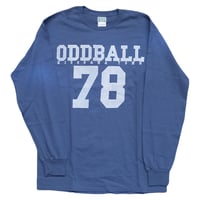 ODDBALL SKATE&SNOW NUMBERING L/S TEE INDIGO