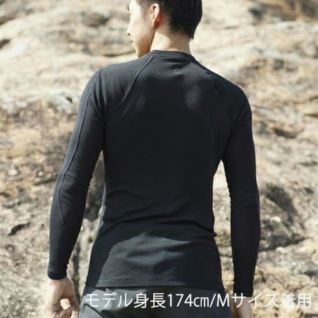 finetrack ファイントラック メリノスピンライトロングスリーブ ブラック FUM0721