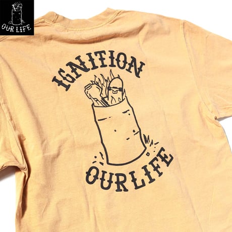 OURLIFE x IGNITION TEE SAND BEIGE