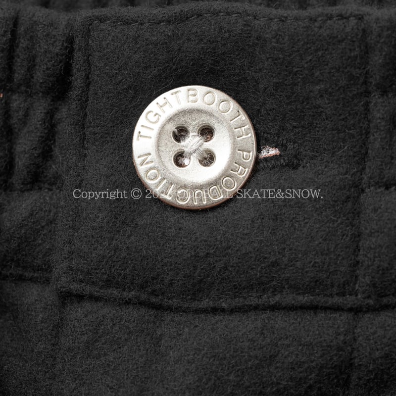 Tightbooth Wool Baggy Slacks Black | ODDBALL SK