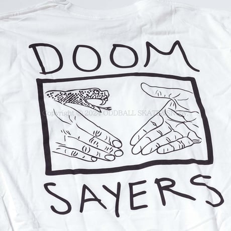 DOOM SAYERS Snake Shake S/S Tee WHITE