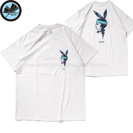 4D7S PLAYBOY S/S TEE silver grey ART BY RAT HOLE STUDIO