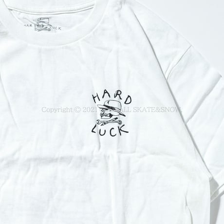 HARD LUCK OG LOGO S/S TEE white
