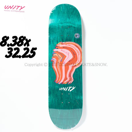 UNITY SKATEBOARDS PANCAKE TEAM 8.38 GREEN
