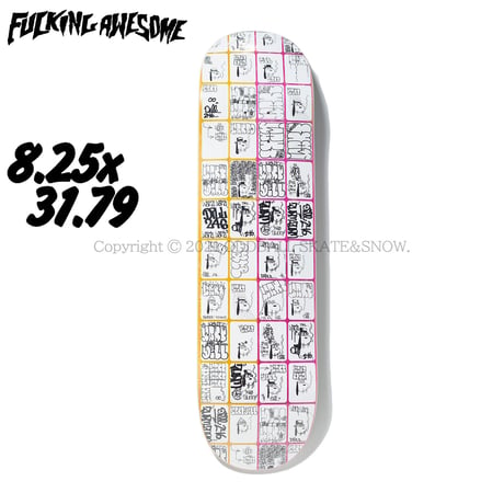 FUCKING AWESOME Jason Dill Wanto 8.25 Yellow/Pink