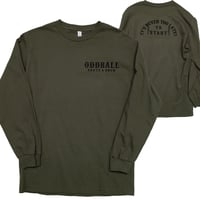 ODDBALL SKATE&SNOW TO START L/S TEE m.green