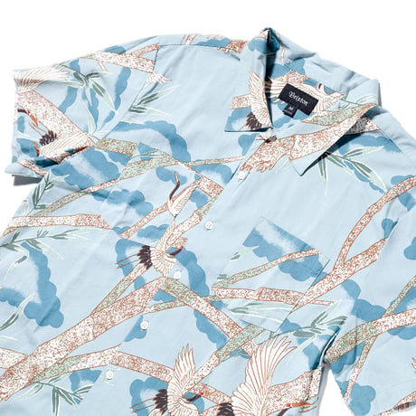 BRIXTON LOVITZ II S/S WOVEN blue stone