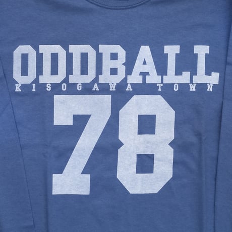 ODDBALL SKATE&SNOW NUMBERING L/S TEE INDIGO