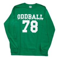 ODDBALL SKATE&SNOW NUMBERING L/S TEE I.GREEN