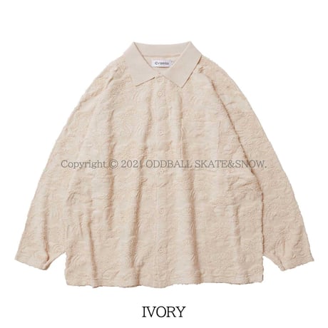 EVISEN SKATEBOARDS BLOSSOM EMBOSS JACQUARD SHIRT