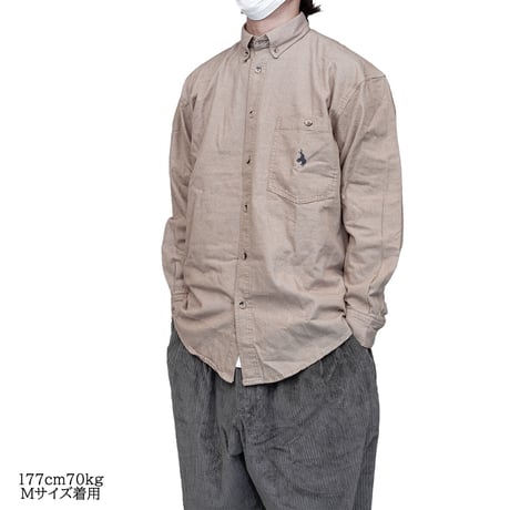 ODDBALL ORIGINAL BD DENIM L/S SHIRT khaki