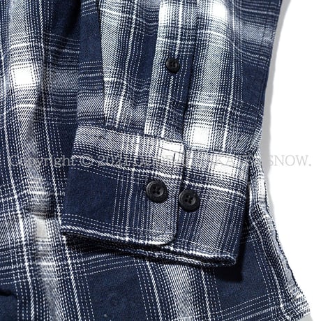 HARD LUCK RIVI L/S FLANNEL navy
