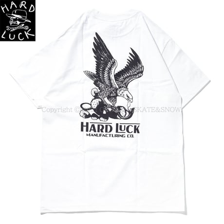 HARD LUCK Bonded S/S TEE white