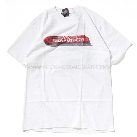 INDEPENDENT BTG CURB S/S TEE white