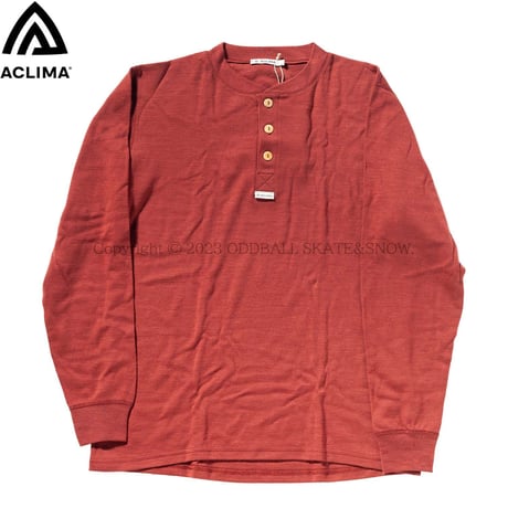 ACLIMA WarmWool Granddad Shirt Spiced Apple MEN'S