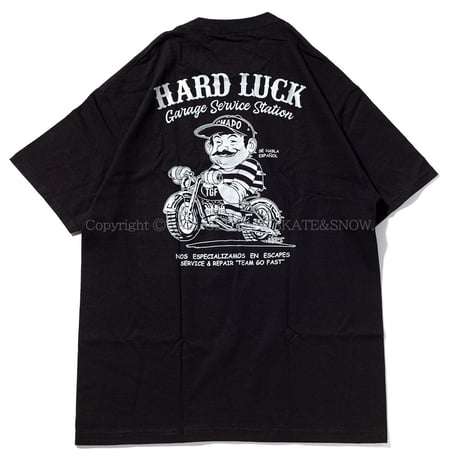 HARD LUCK SERVICE STATION S/S TEE black
