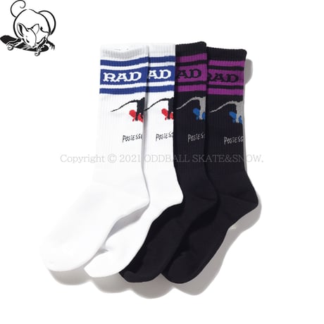 POSSESSED SHOE CO RADIALL 2PAC SOCKS SKATE RAT ART BY HIROTTON