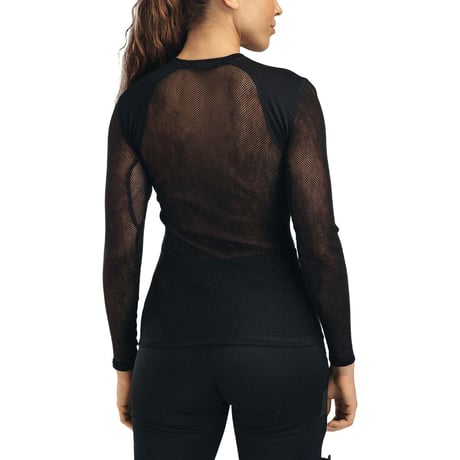 ACLIMA WOOLNET LIGHT CREW NECK WOMEN Jet Black
