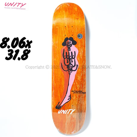 UNITY SKATEBOARDS TOGETHER 8.06 ORANGE